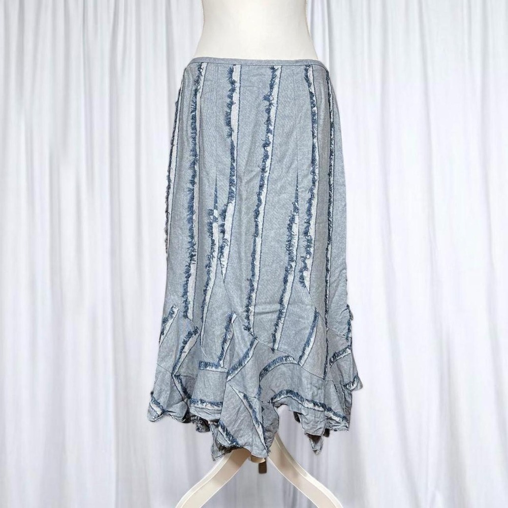 Vintage Insight Patchwork Raw Hem Fairy Skirt